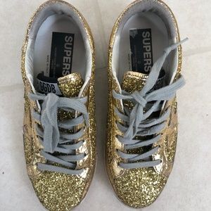 Like New Golden Goose Superstar Glitter Sneakers - Special Addition